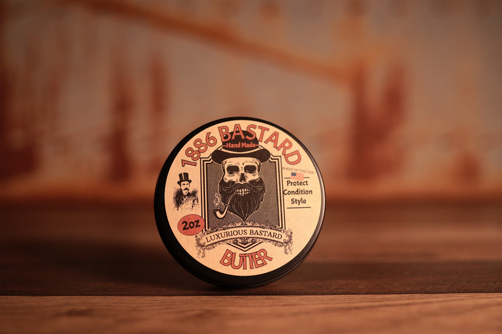 2oz black container 1886 beard butter