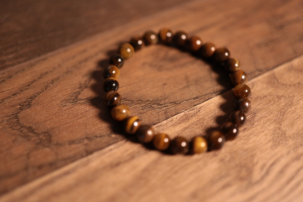 luxurious men's bracelets small tigers eye beads