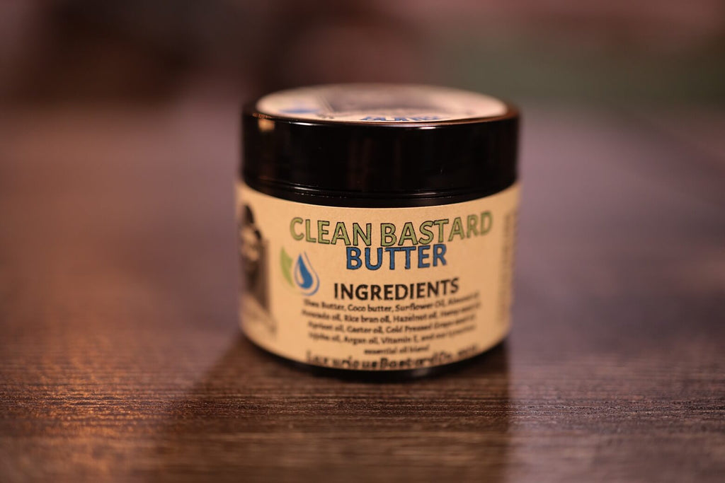 2oz black container clean bastard beard butter