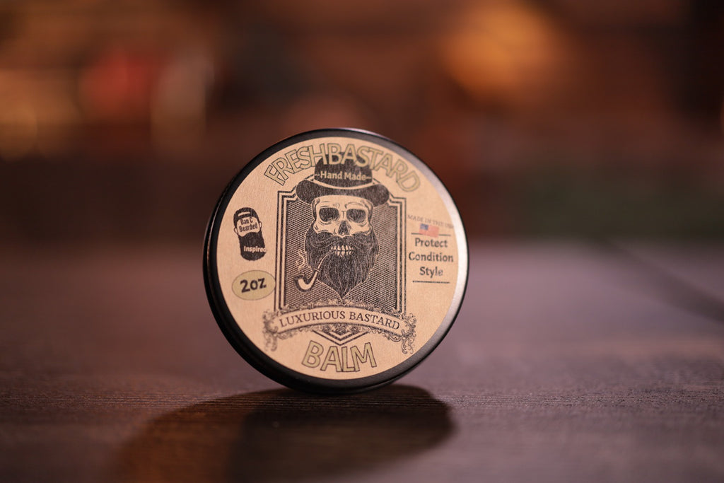 2oz Black Tin Fresh beard balm