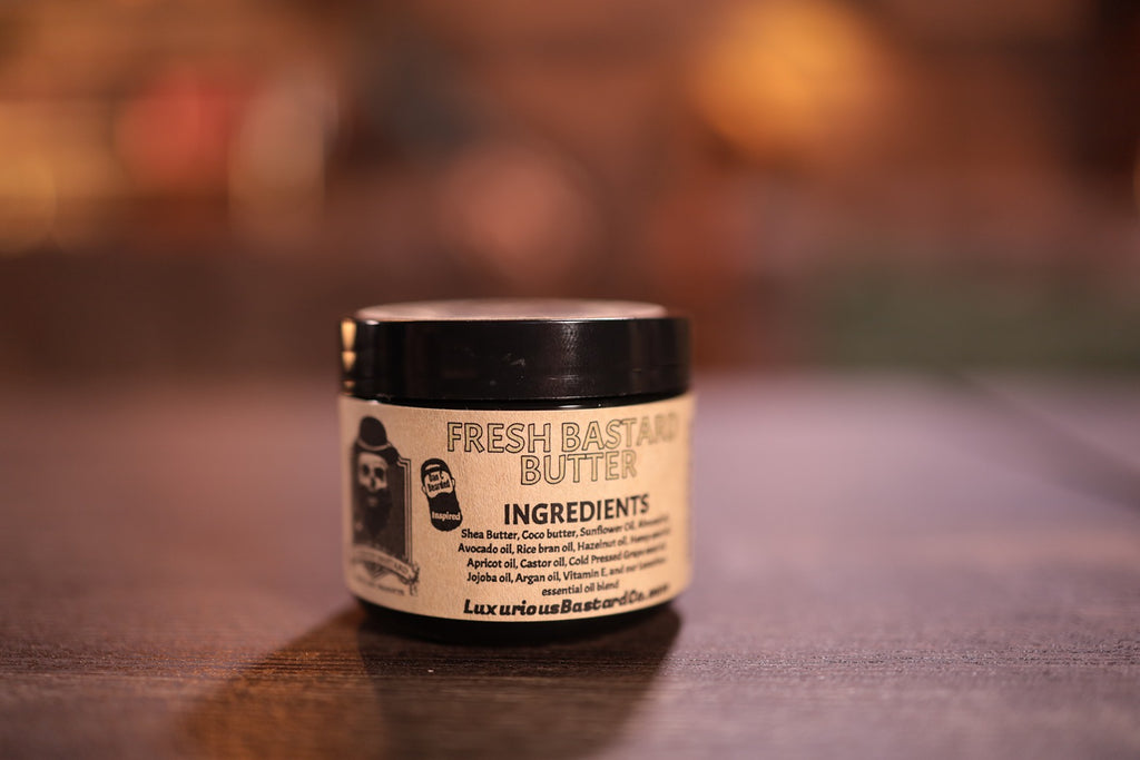 2oz black container Fresh beard Butter