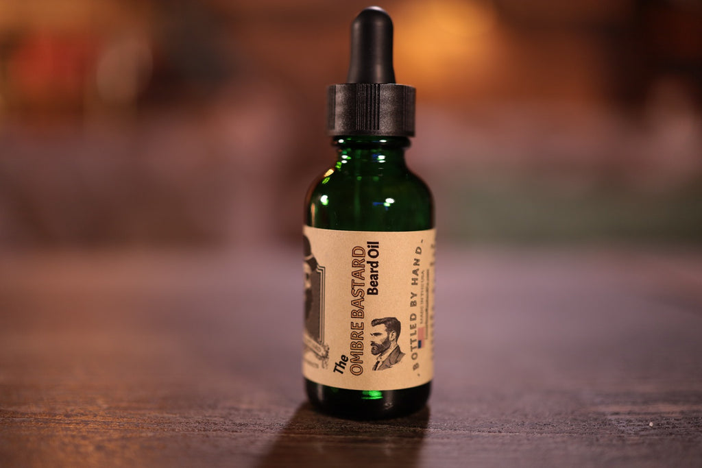 1oz green bottle Ombre Beard Oil