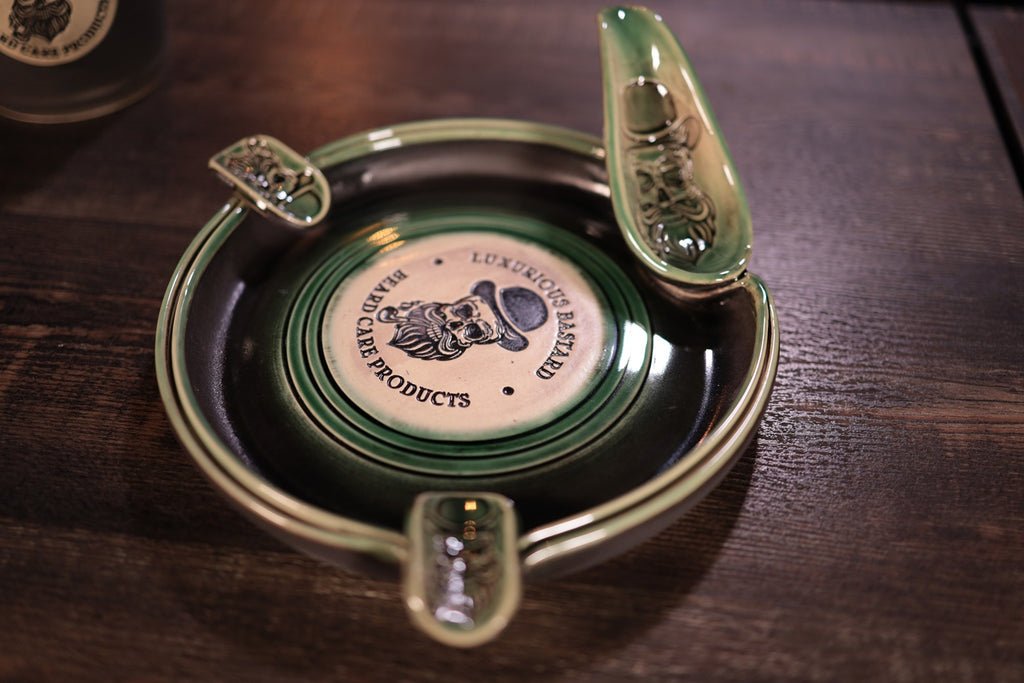 cigar pipe ashtray, pottery