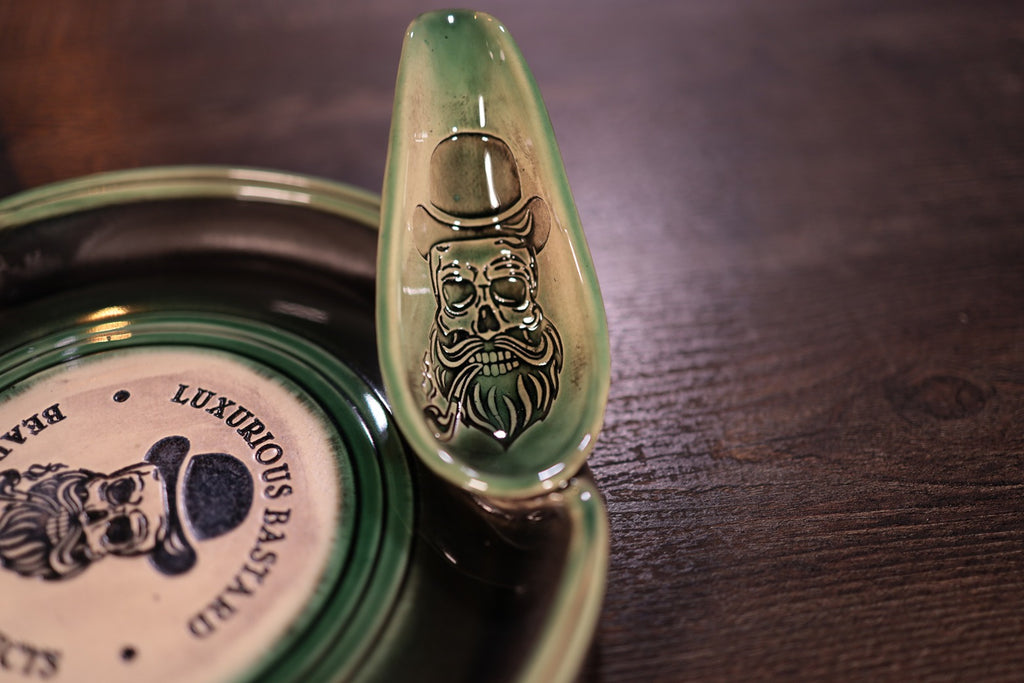 cigar pipe ashtray, pottery