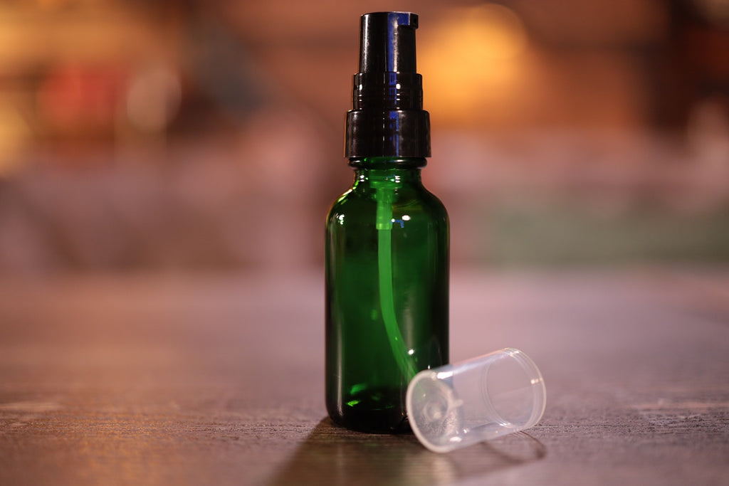 black beard oil pump top with cap