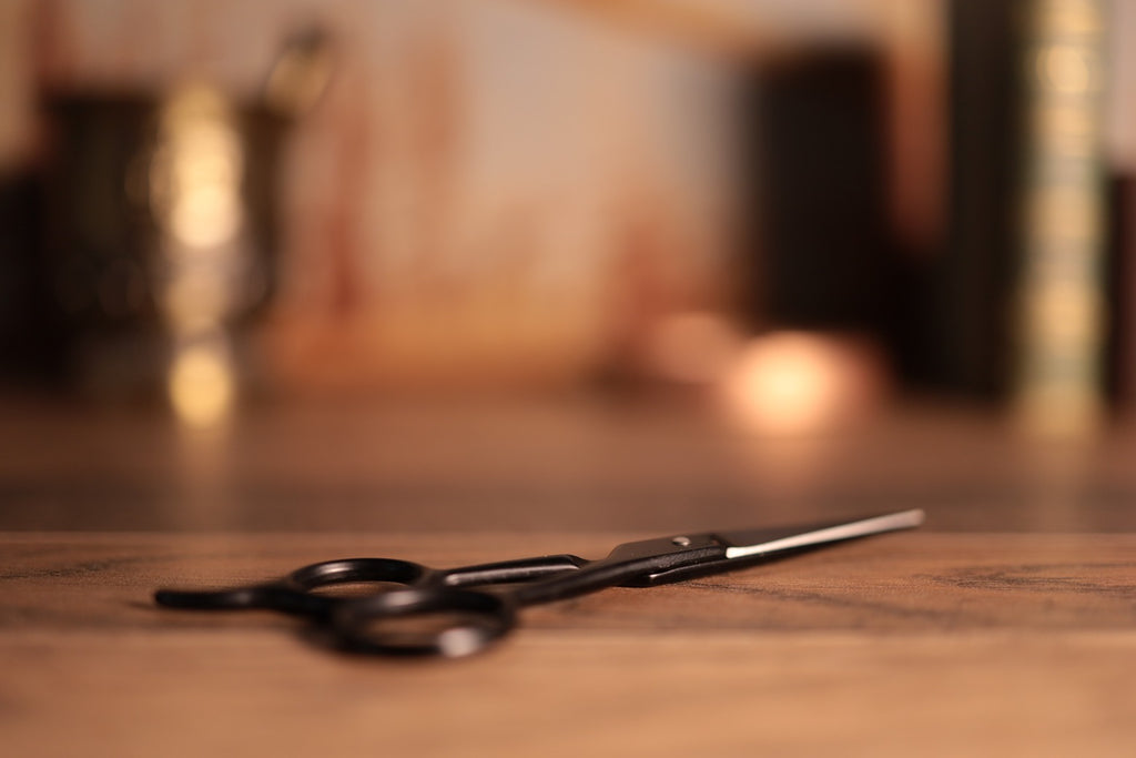 Black Carbon Stainless Steel Beard & Moustache Scissor's