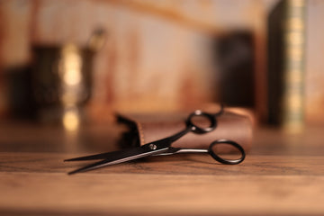 Black Carbon Stainless Steel Beard & Moustache Scissor's